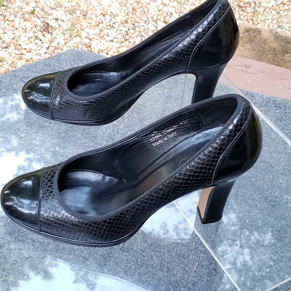 Coach Embossed Python Print Pump - image 2